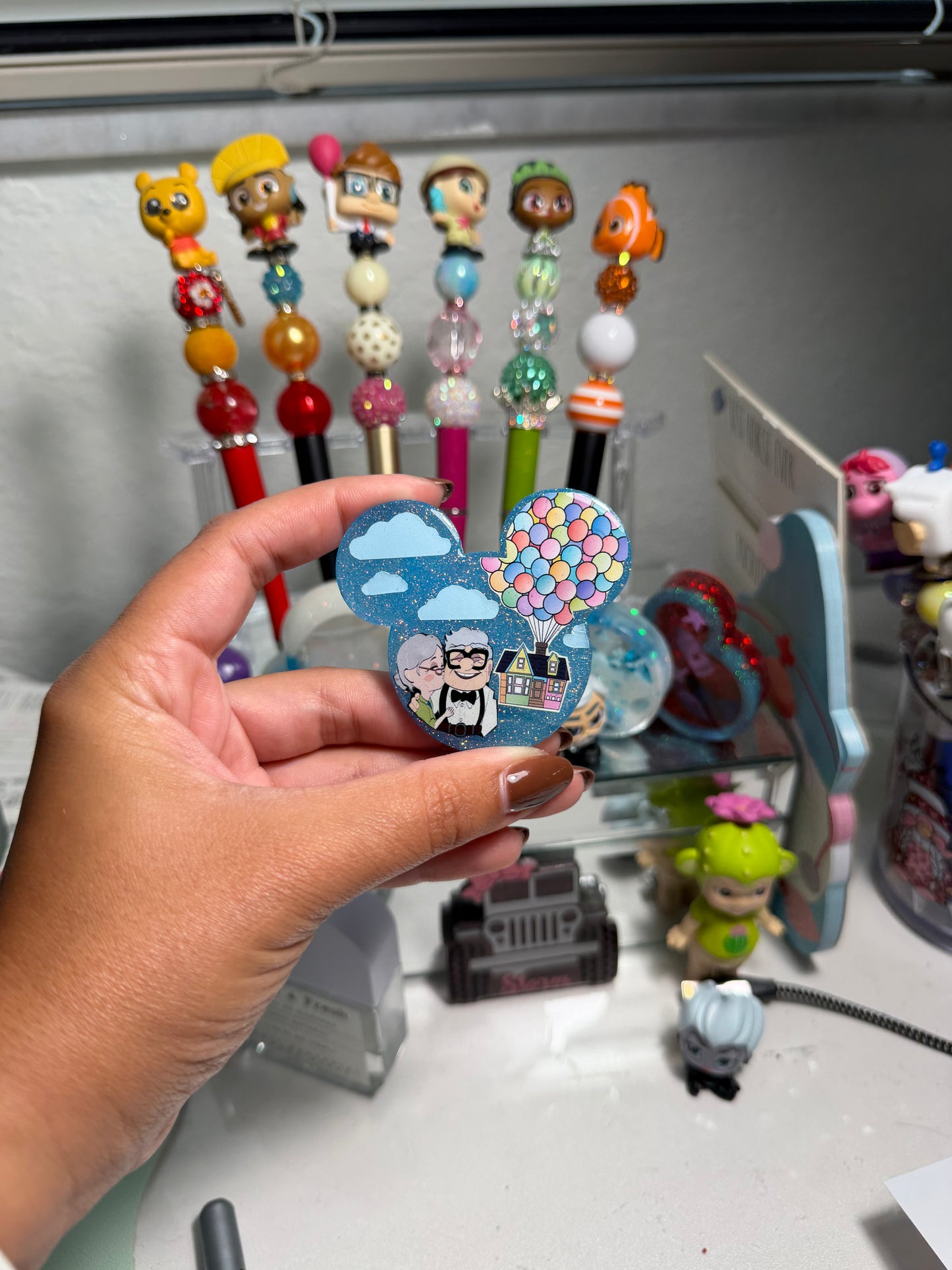 Adventure Balloon Mouse Badge Reel