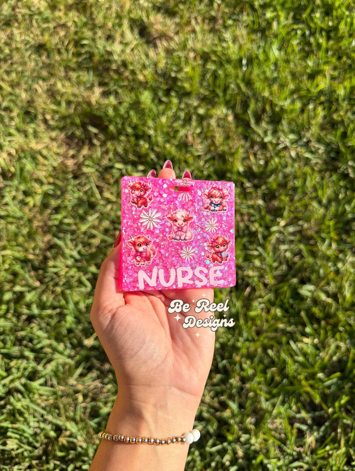 Pretty in Pink Custom Badge Buddy