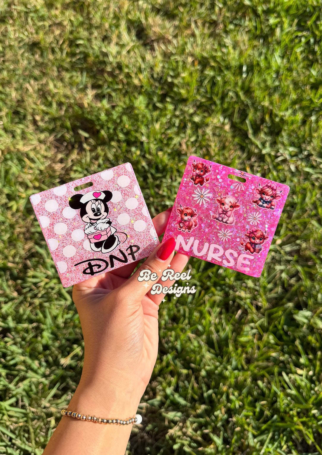 Pretty in Pink Custom Badge Buddy
