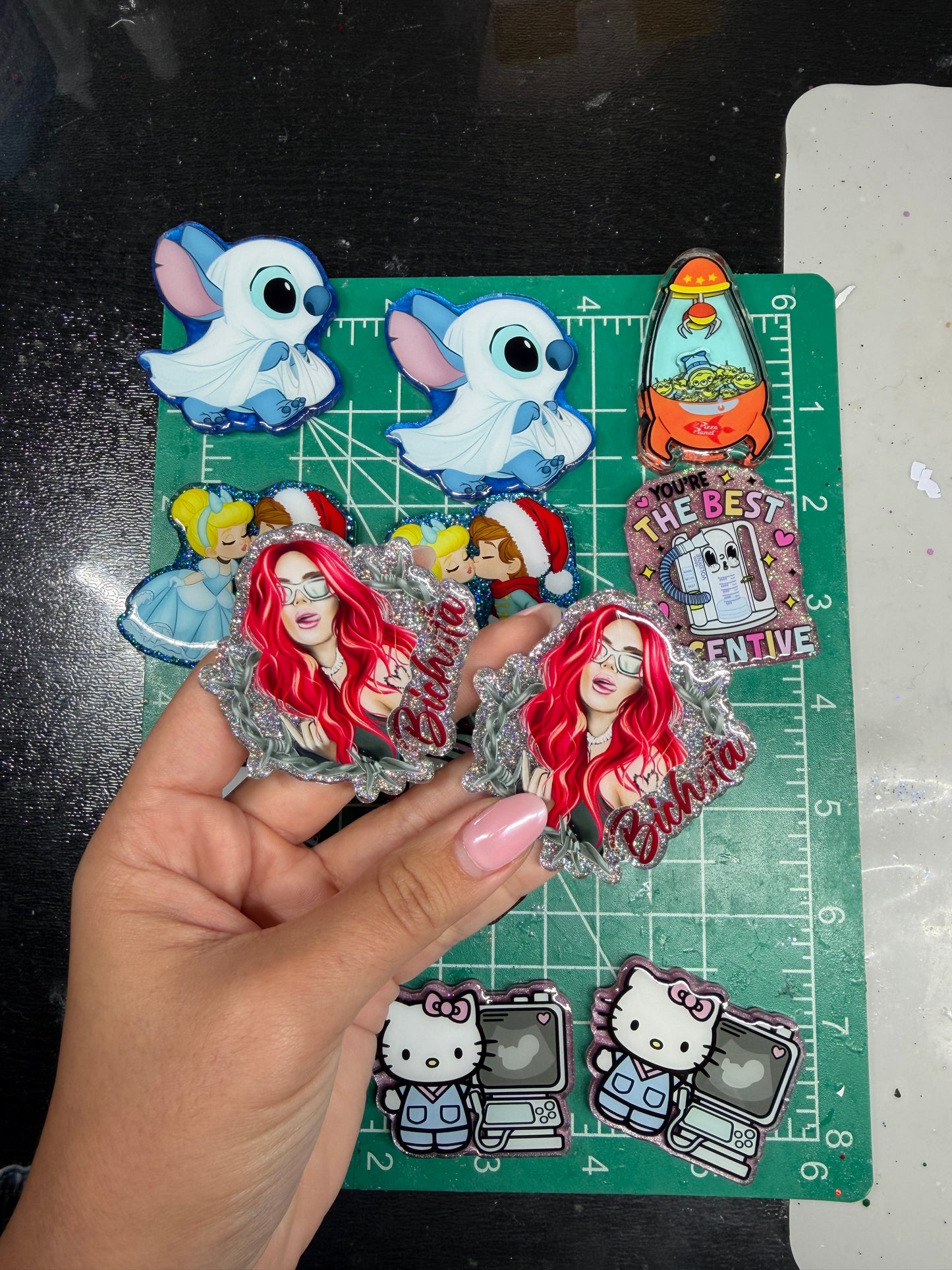 Limited Glitter Acrylic Designs