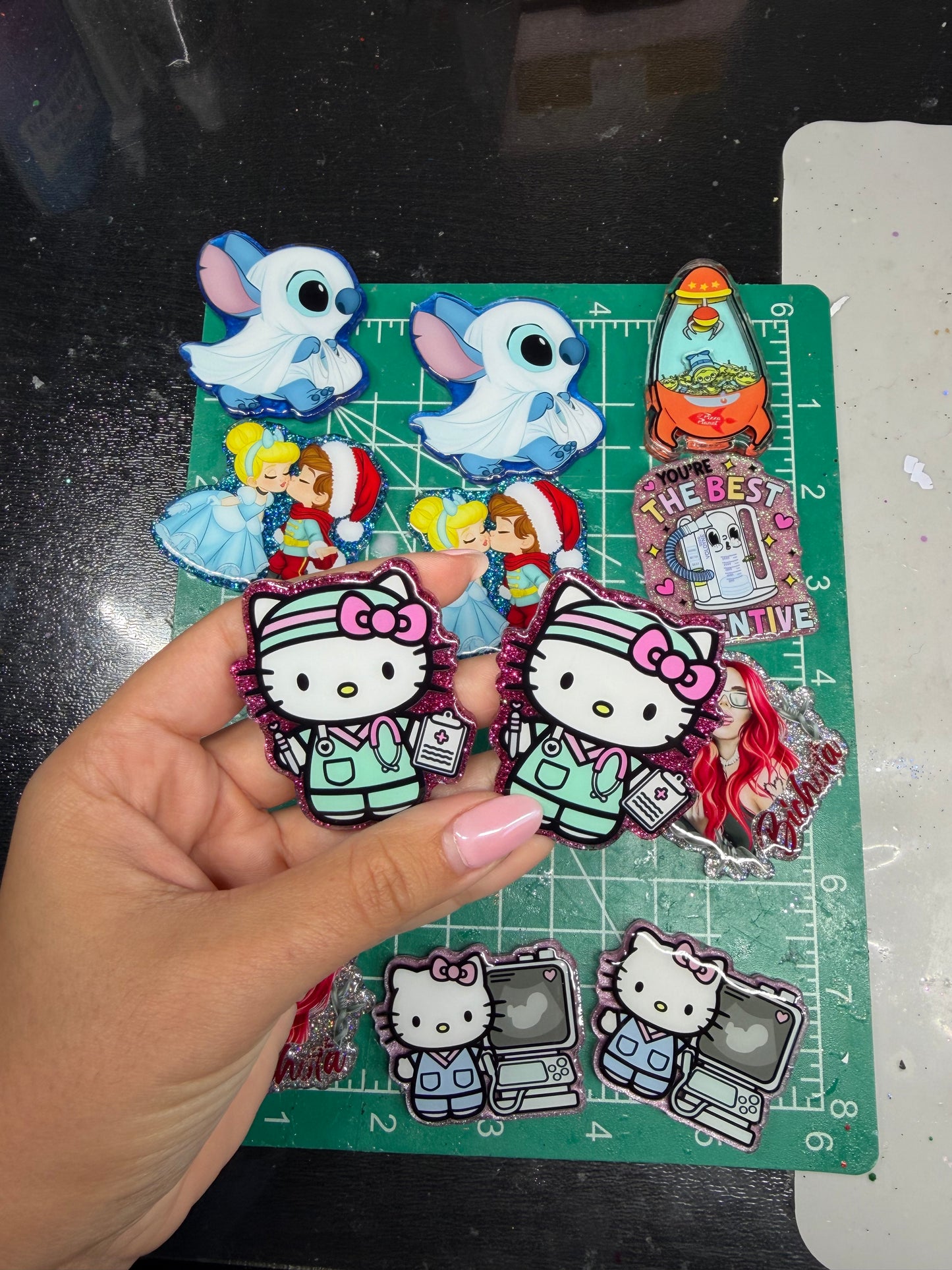 Limited Glitter Acrylic Designs
