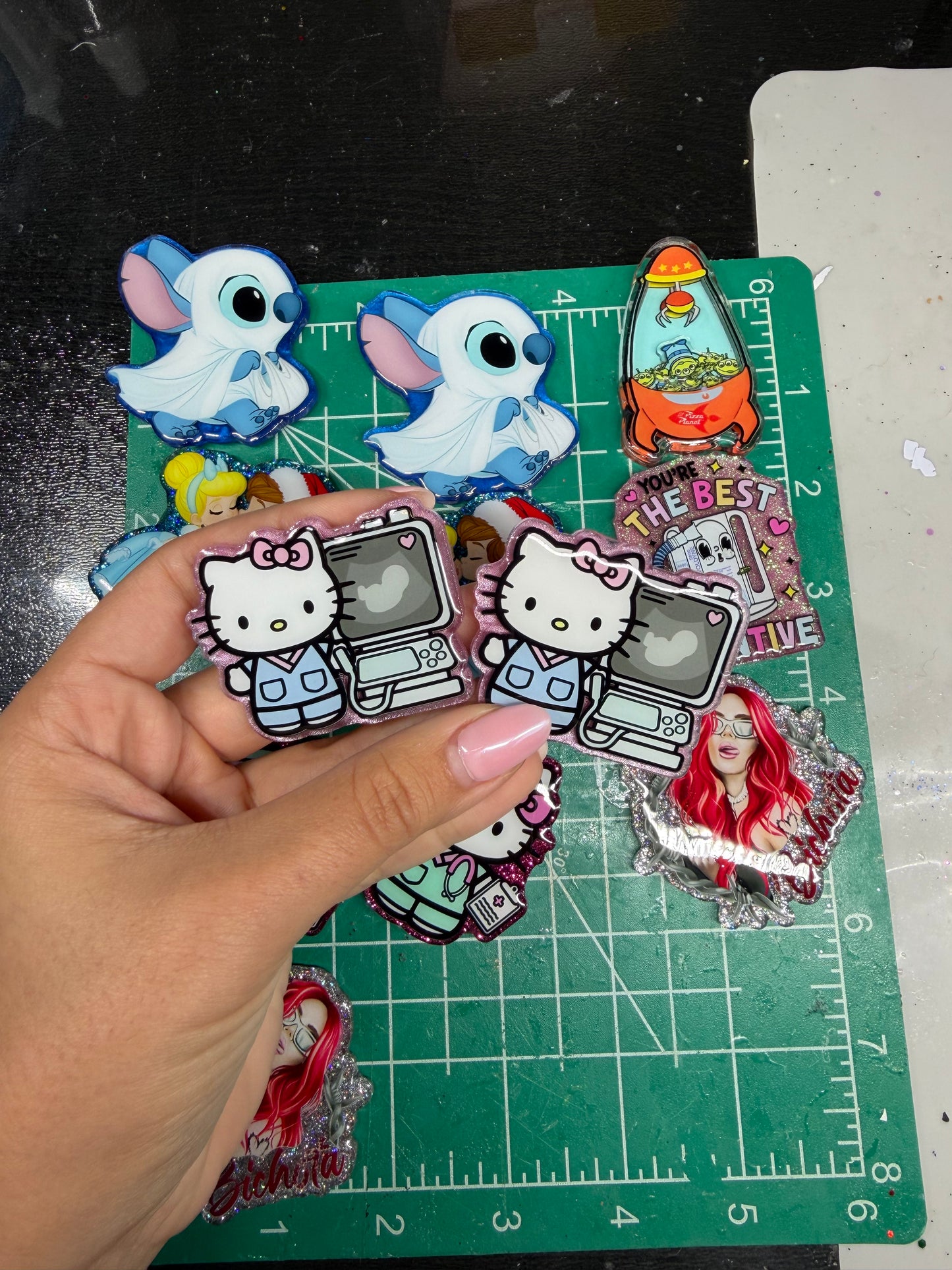 Limited Glitter Acrylic Designs