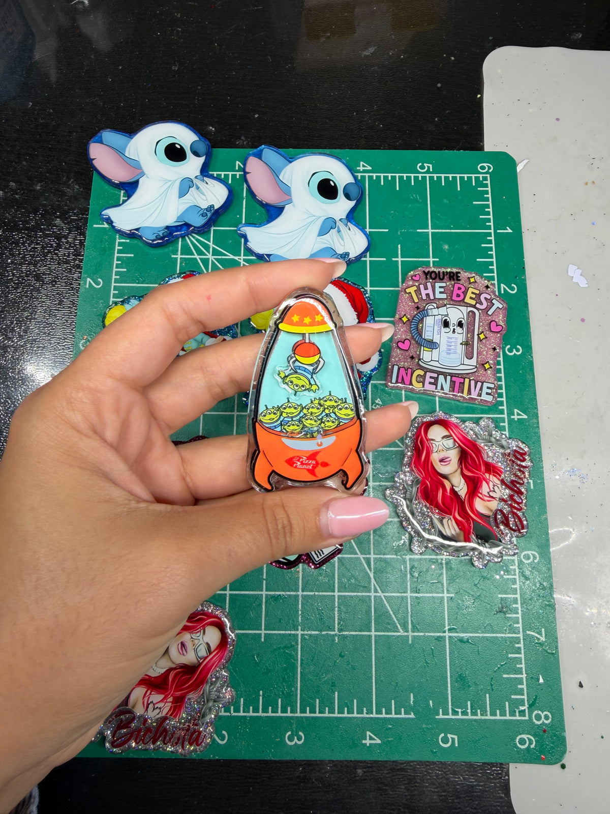 Limited Glitter Acrylic Designs